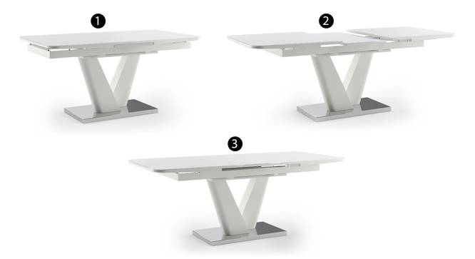 Caribu 4 to 6 Extendable - Ingrid (Leatherette) 4 Seater Dining Table
