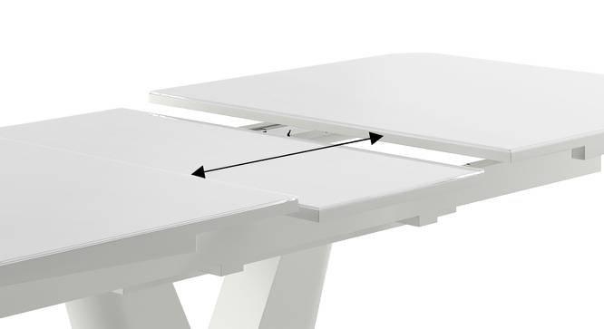 Caribu 4 to 6 Extendable - Ingrid (Leatherette) 4 Seater Dining Table