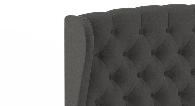 Grey King Size Upholstered Storage Bed