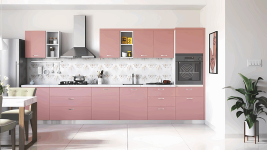 Modular Kitchen in Suede Finish Laminate and water Resistant Core material | 13ft x7ft